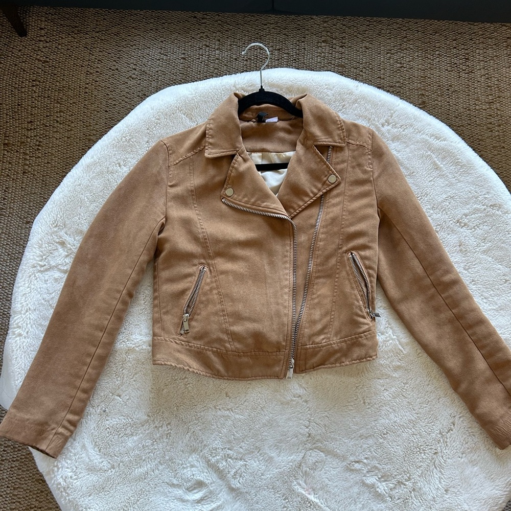 H&M Suede Biker Jacket